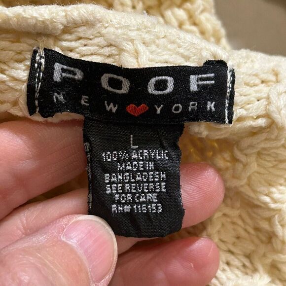 Poof New York Women's Large Open Front Cardigan - Picture 3 of 4